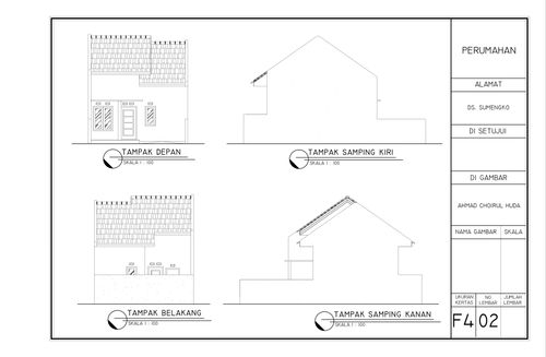 foto tampak rumah tipe 34 perumahan Sumengko Green Residence