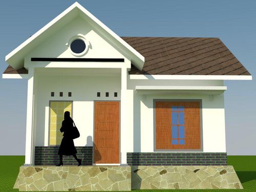 foto tampak rumah tipe 36 perumahan Pondok Bidadari Asri II