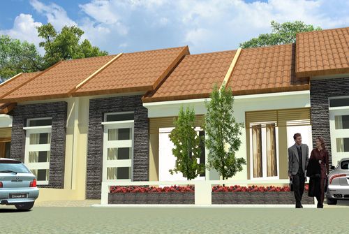 foto tampak rumah tipe 36/78 perumahan Perumahan Mulia Asri