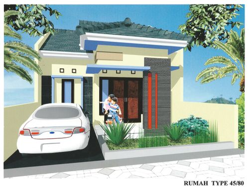 foto tampak rumah tipe Komersil 45 perumahan PERUMAHAN TANJUNG GREEN REGENCY
