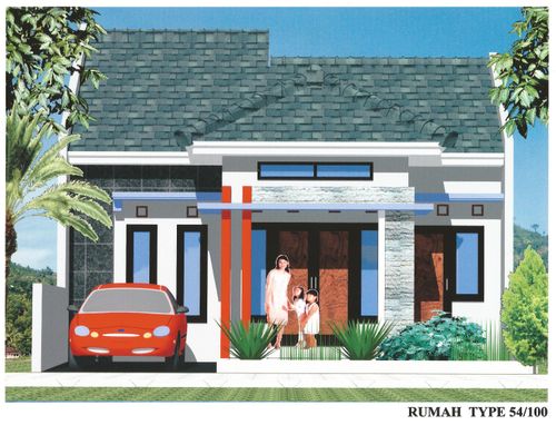 foto tampak rumah tipe Komersil 54 perumahan PERUMAHAN TANJUNG GREEN REGENCY