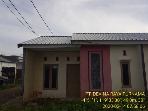 foto tampak rumah tipe 36/78 perumahan RAYA PURNAMA 1