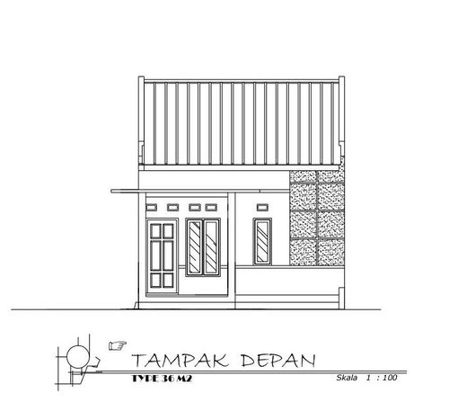 foto tampak rumah tipe Rumah Sederhana 36/96 perumahan GRAHA TERATAI INDAH 2