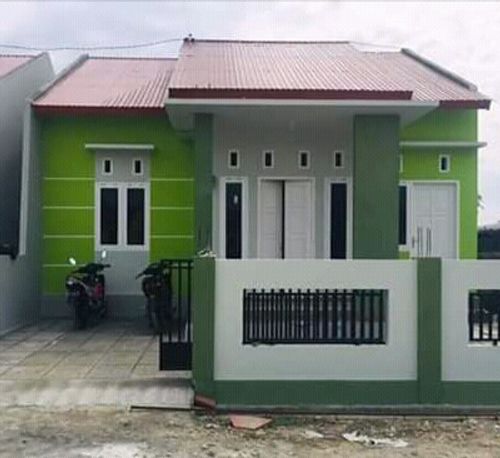 foto tampak rumah tipe 54 perumahan Alya Residance I