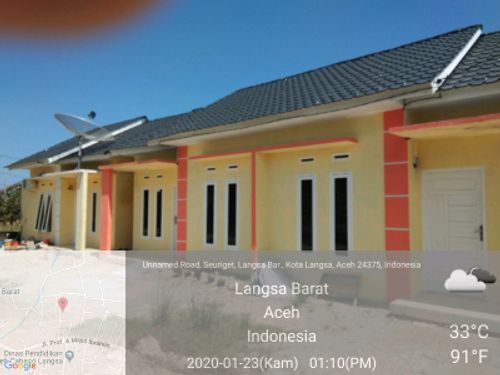 foto tampak rumah tipe 36/105 perumahan Safria residance
