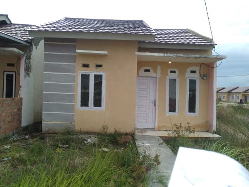 foto tampak rumah tipe subsidi perumahan AZZAHRA RESIDENCE