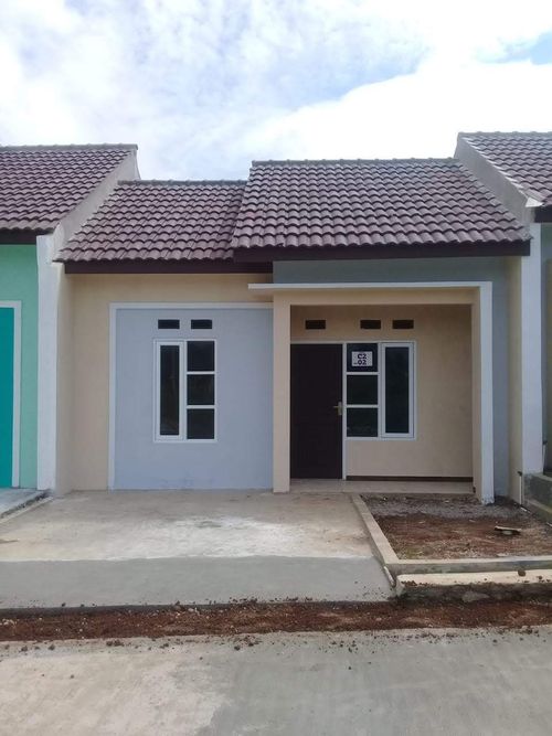 foto tampak rumah tipe 36 perumahan Bumi waluya asri