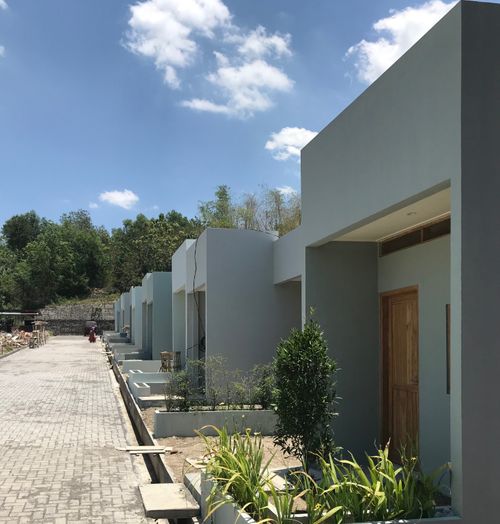 foto tampak rumah tipe 36/60 perumahan Taman Harmoni