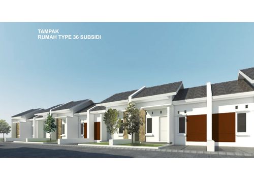 foto tampak rumah tipe 36 perumahan ROYAL PERMATA
