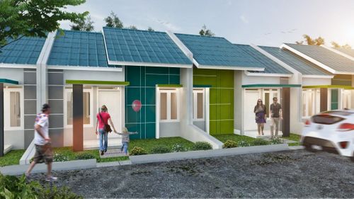foto tampak rumah tipe 30/60 perumahan BENTANG RESIDENCE VILLAGE