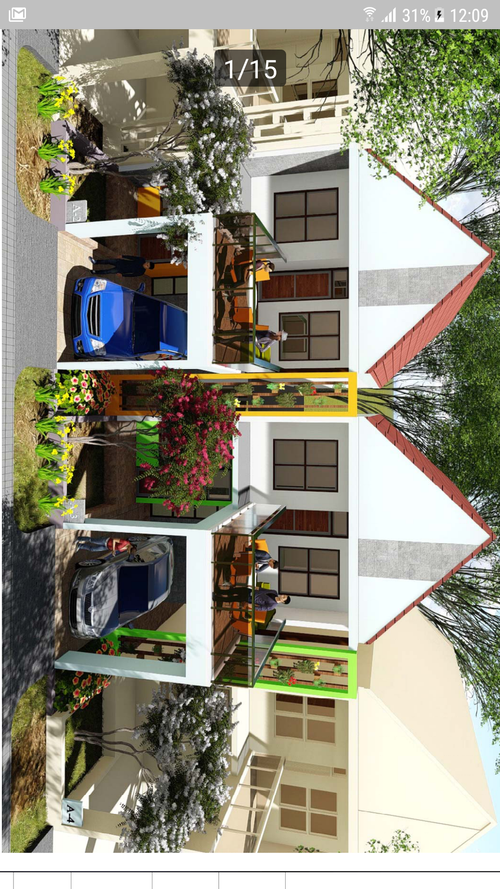 foto tampak rumah tipe skyblessing perumahan BLESSING HOUSE