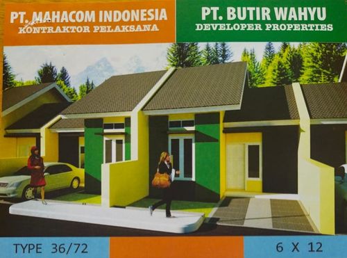 foto tampak rumah tipe 36 perumahan Sutera Indah Sengkang