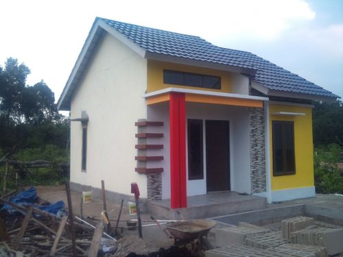 foto tampak rumah tipe 36 perumahan Kav Satu Residence Tahap 1