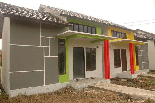 foto tampak rumah tipe Maxi perumahan Kav Satu Residence Tahap 1