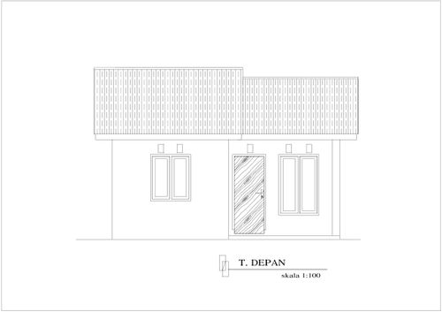 foto tampak rumah tipe 36/108 perumahan BENGKOL RESIDENCE