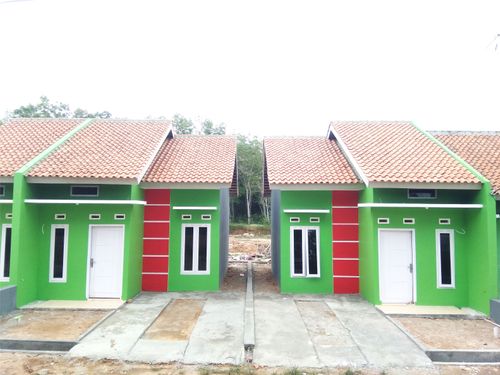 foto tampak rumah tipe 36/72 a perumahan Griya Bandarsari Utama