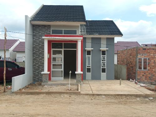 foto tampak rumah tipe 40 perumahan PREMIER KEDATON KIRANA