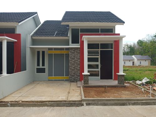 foto tampak rumah tipe 45 perumahan PREMIER KEDATON KIRANA
