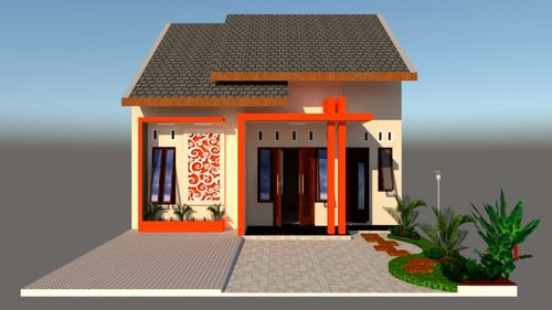 foto tampak rumah tipe 54 perumahan PERUMAHAN RINDU ALAM