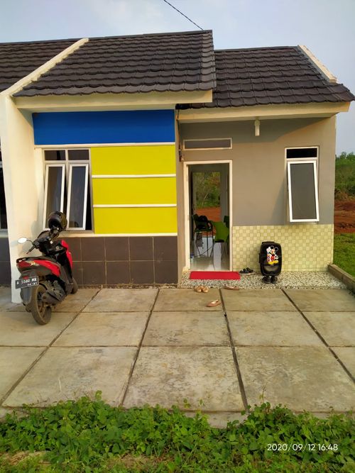 foto tampak rumah tipe 30/60 perumahan green ciomas residence