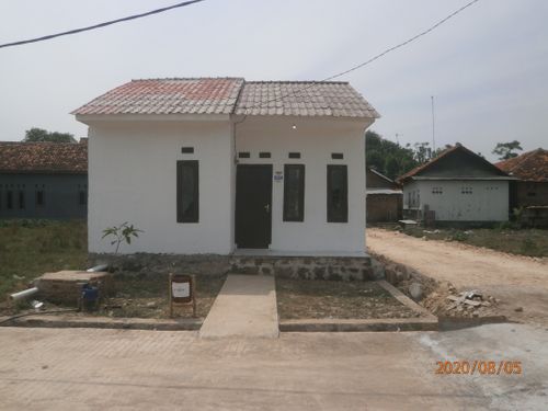 foto tampak rumah tipe 36/80 perumahan Griya Abdi Karya