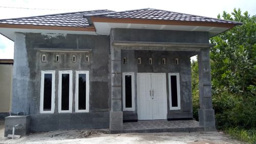 foto tampak rumah tipe 36 + perumahan Mega Raya