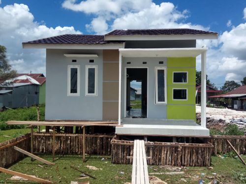 foto tampak rumah tipe 36 perumahan SHALLI MESSI INDAH BLOK C