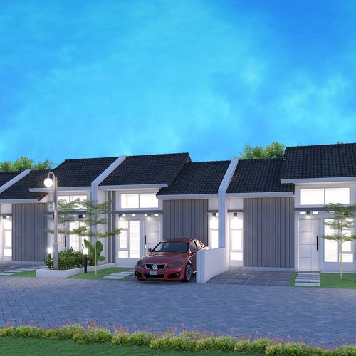 foto tampak rumah tipe 30 perumahan GIYA FAMILY RESIDENCE