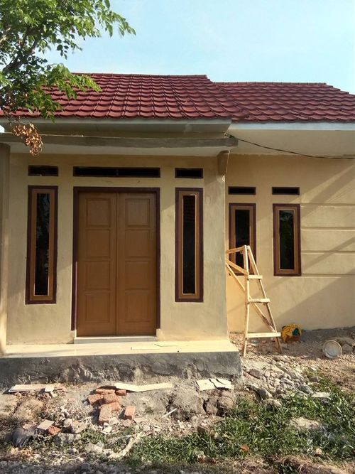 foto tampak rumah tipe 30/150 perumahan Griya Patra Laksana