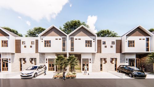foto tampak rumah tipe 2 LANTAI 72/63 perumahan Perumahan Graha Amerta Sejahtera
