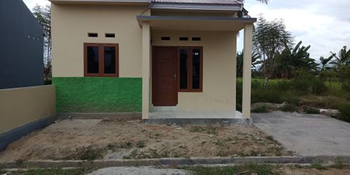 foto tampak rumah tipe 36 perumahan GRP TINGGEDE