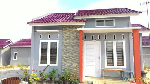 foto tampak rumah tipe 36/108 perumahan Perdana Indah karya