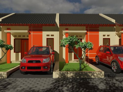 foto tampak rumah tipe 30 perumahan E.R.I.D A-1 AMBULU