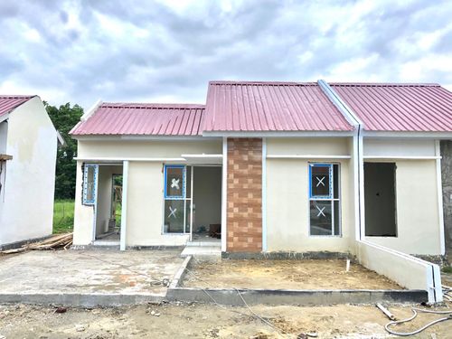 foto tampak rumah tipe 36 perumahan Anova Garden 2