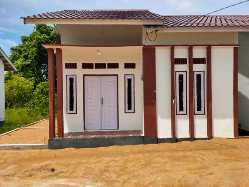 foto tampak rumah tipe 36 perumahan VILLA KOTA INTAN 3