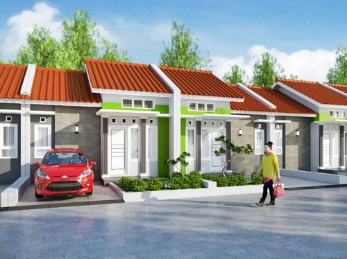 foto tampak rumah tipe 36 perumahan GRIYA ESTETIKA MENGUNENG
