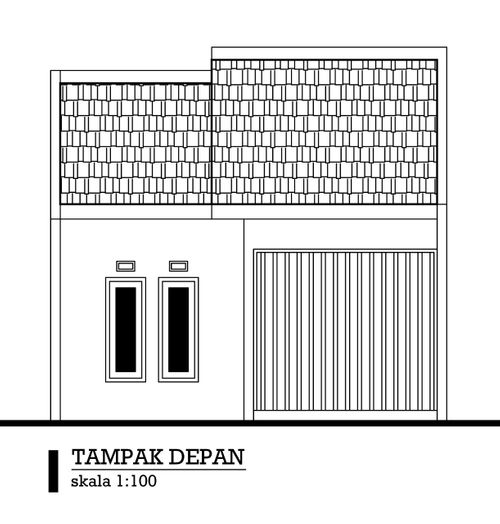 foto tampak rumah tipe B perumahan Teras Permata Asri