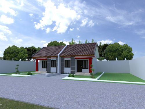 foto tampak rumah tipe 30 perumahan TANJUNG INDAH RESIDENCE