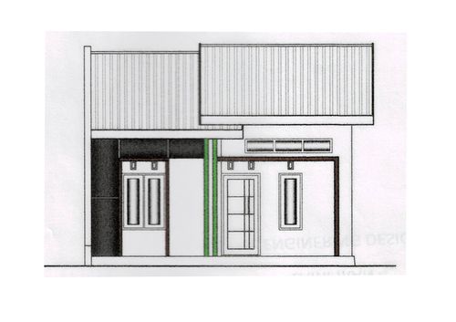 foto tampak rumah tipe 36/84 perumahan ANJELINA RESIDENCE