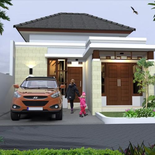 foto tampak rumah tipe 40 perumahan Griya Kemorosari Indah