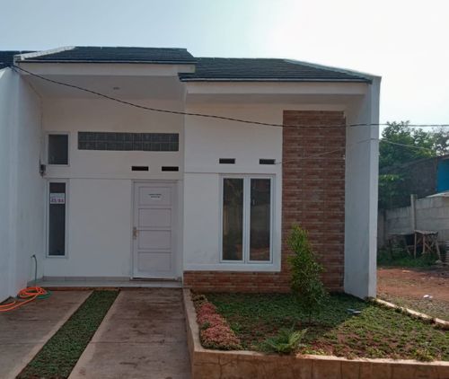 foto tampak rumah tipe 45/84 perumahan PESONA ALAM DAWUAN