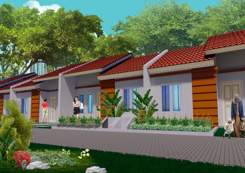foto tampak rumah tipe Standart 35/66  perumahan Griya Pesona Madani