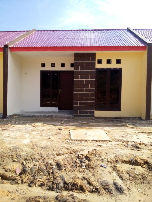 foto tampak rumah tipe 36 perumahan De'Green Azarya Tahap III ( FLPP )