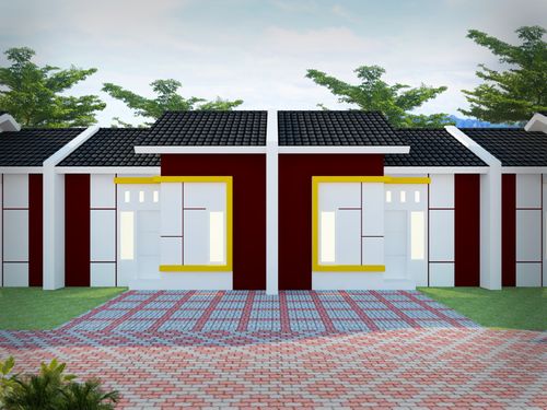 foto tampak rumah tipe 30 perumahan SUKOKERTO LAND