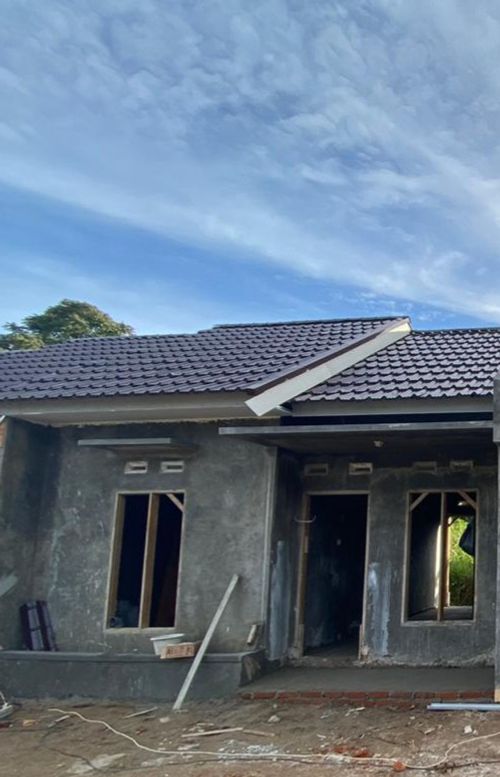 foto tampak rumah tipe 36/77 perumahan Green View Subsidi