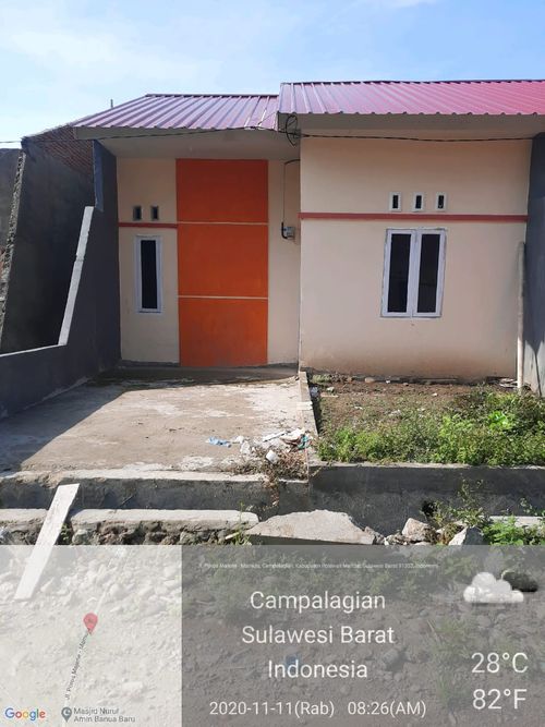 foto tampak rumah tipe 36/78 perumahan CAMPALAGIAN RESIDENCE