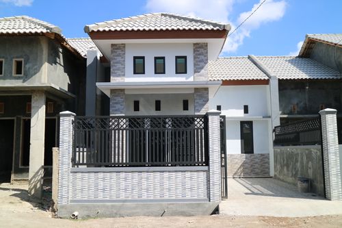 foto tampak rumah tipe cluster klasik 55/78m perumahan PERUMAHAN TAMAN PASALAKAN