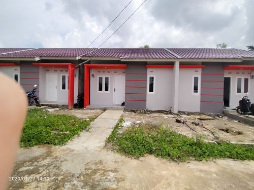 foto tampak rumah tipe 36 perumahan Golden village