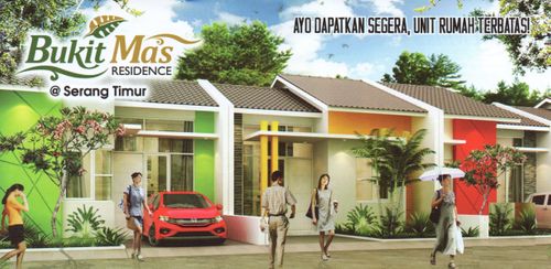 foto tampak rumah tipe 28/72 perumahan Bukit Mas Residence