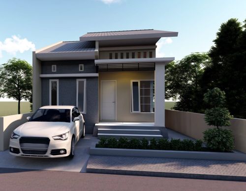 foto tampak rumah tipe 45 perumahan LAYANA VIEW RESIDENCE